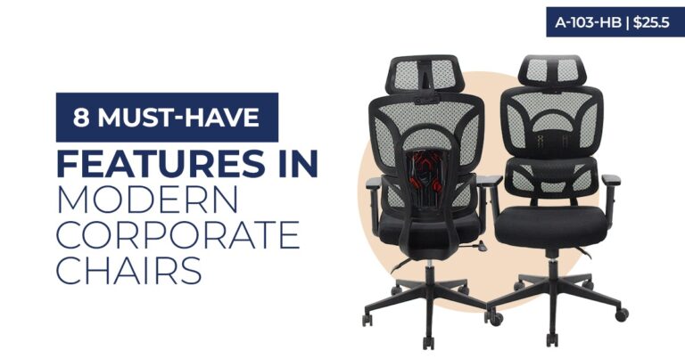 8 Must-Have Features in Modern Corporate Chairs